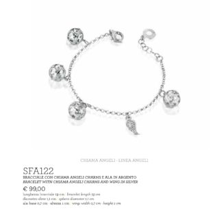 Bracciale in argento con charms